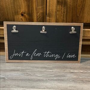 Hobby Lobby Black and Tan Wall Hook Board